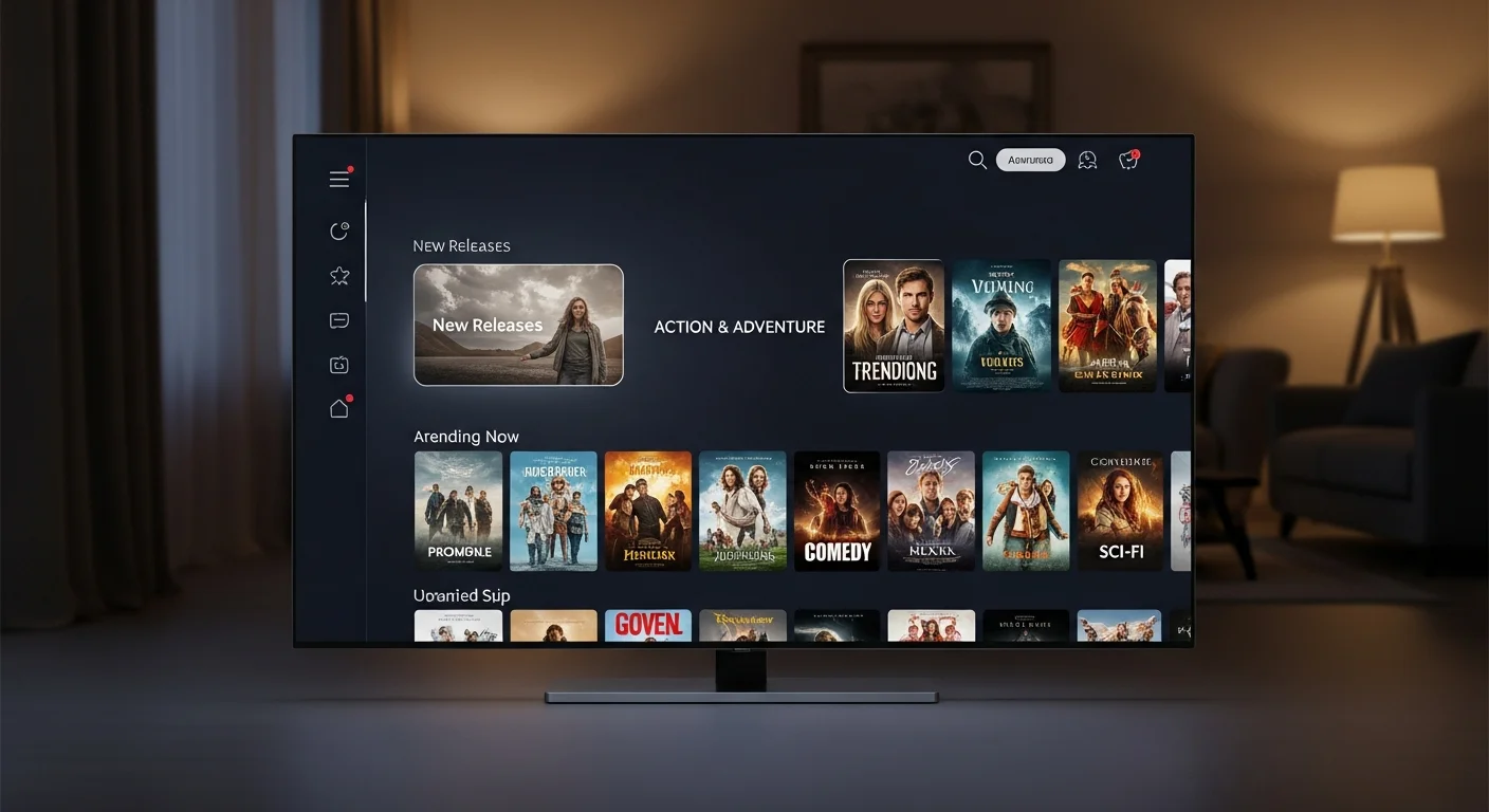 IPTV VOD-meny på TV